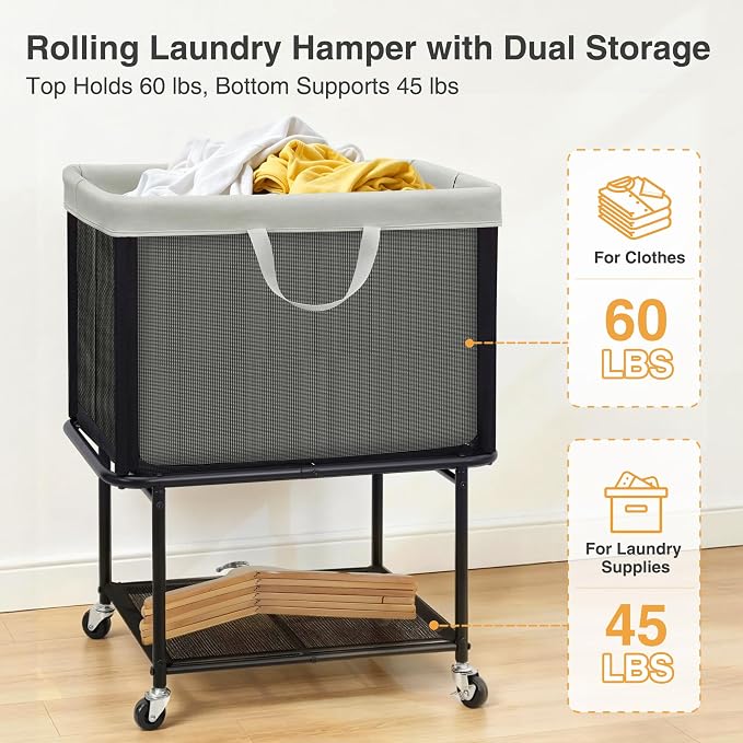 STO STO Rolling Laundry Hamper - Image 7