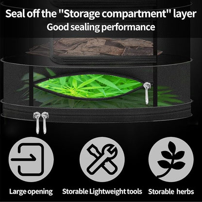 Herb Drying Hanging Mesh Rack - 1ft Diameter 3 Layer - Image 6