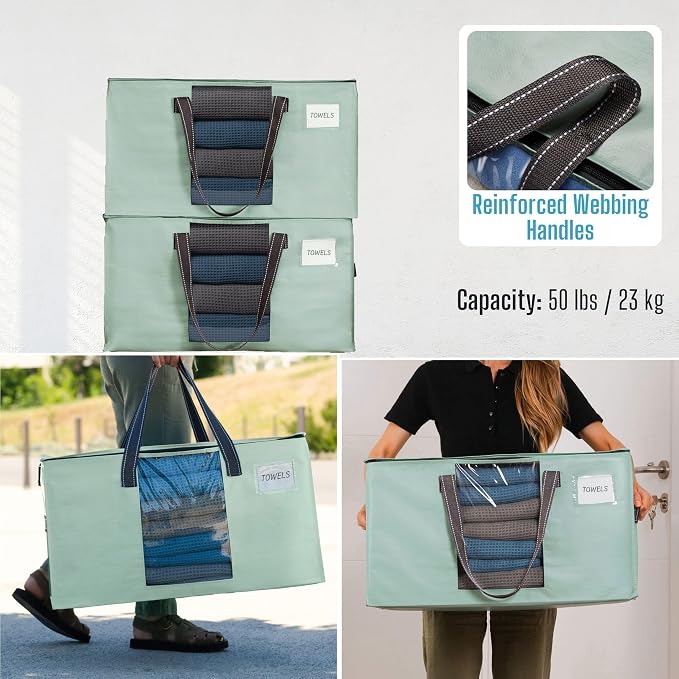 VENO 6 Pack Moving Bags, Comforter and Blanket Storage Bags - Image 8