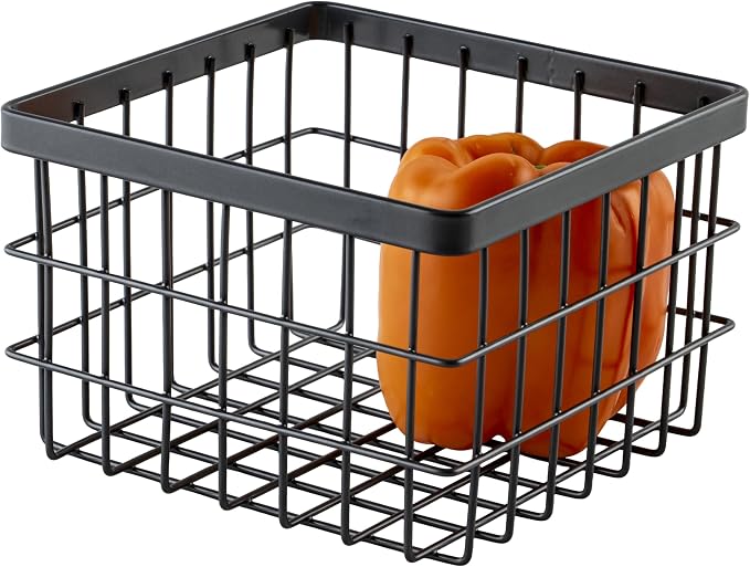 G.E.T. WB-664-MG Square Metal Storage Wire Basket by Unknown
