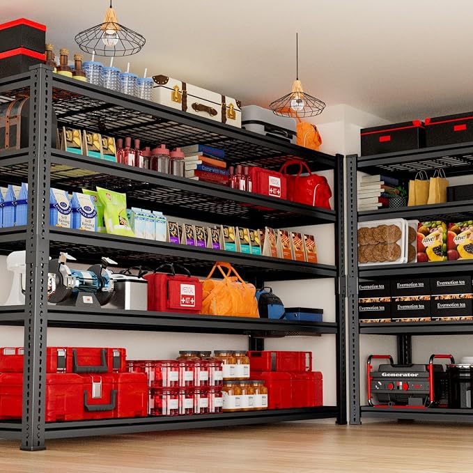 Storage Shelves, Garage Shelving Heavy Duty 3300 LBS Capacity, 5 Tier Utility - Image 8