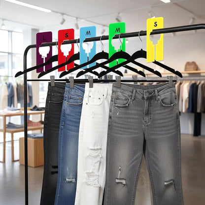 8PCS Clothing Rack Dividers, 8 Colors Plastic Organizer Rack Size Dividers - Image 6
