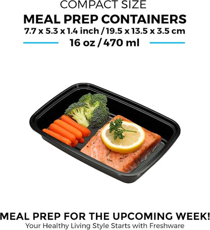 Freshware Meal Prep Containers 1 Compartment Food Storage Containers - Image 5