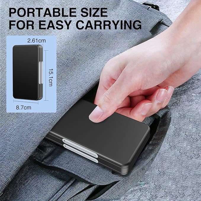 HEIYING SD Card Holder for Memory SD and TF Cards, Portable SDXC SDHC Memory - Image 6