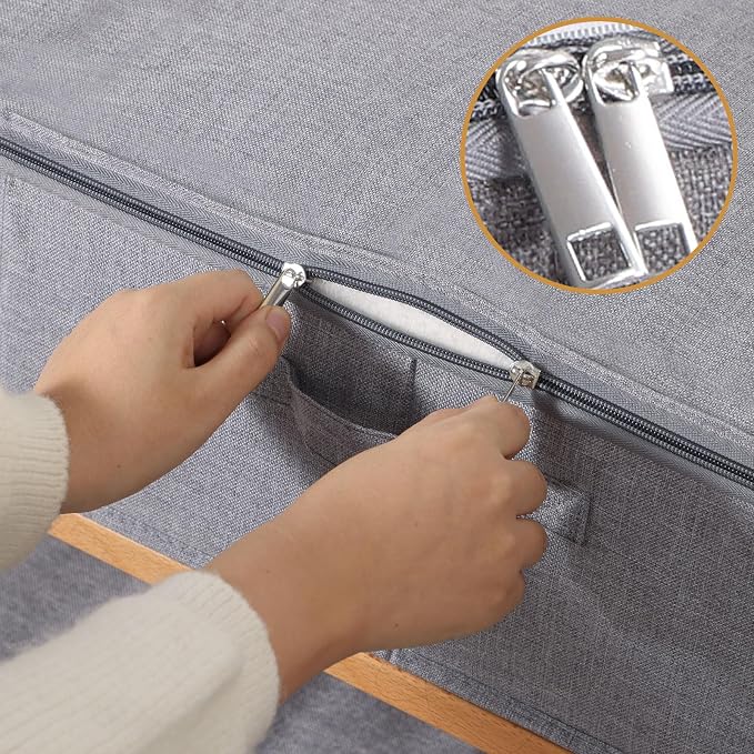 Underbed Storage Organizers, 23.6 x 11.8 x 5.9 Inch Fabric Container Bags - Image 4