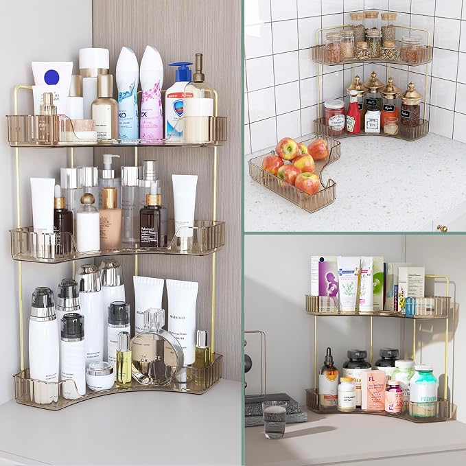 Webetop Countertop Bathroom Organizer 3 Tier Corner Organizer - Image 7