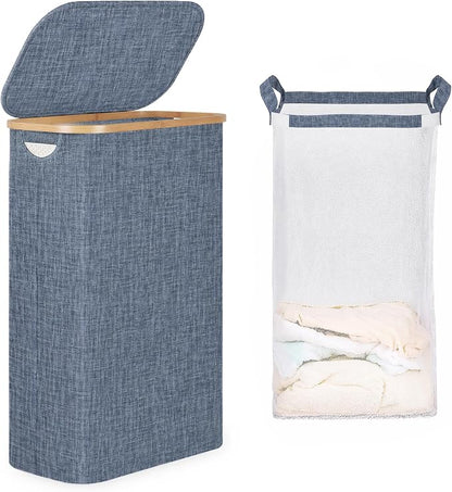 iEGrow 65L Slim Laundry Hamper, Narrow Laundry Basket by iEGrow