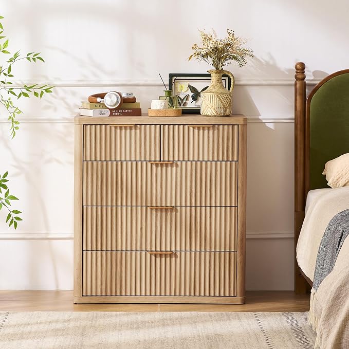 LEYAOYAO Fluted 5 Drawers Dresser - Image 3