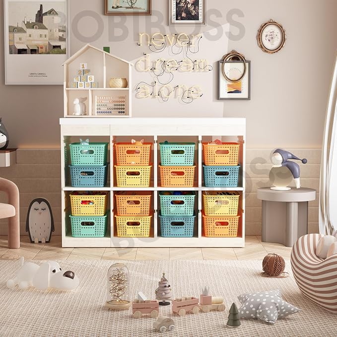 Colorful Plastic Storage Baskets - Image 2