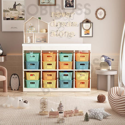 Colorful Plastic Storage Baskets - Image 2