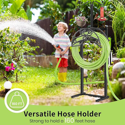 TomCare Garden Hose Holder Upgraded Water Hose Holder Heavy Duty 4 Spikes Hose - Image 6