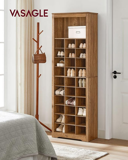 VASAGLE Shoe Storage Cabinet, 10 Tier Shoe Rack Organizer, Holds Up to 30 Pairs - Image 2
