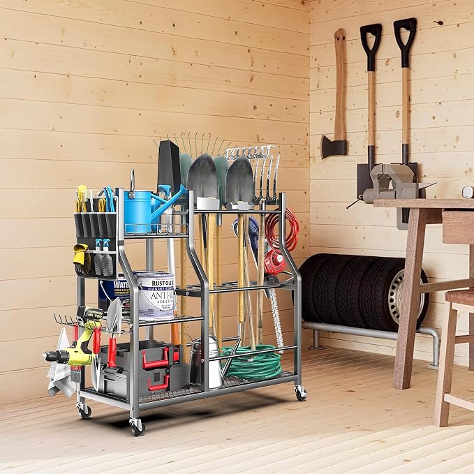 36" Large Garden Tool Organizer - Image 4