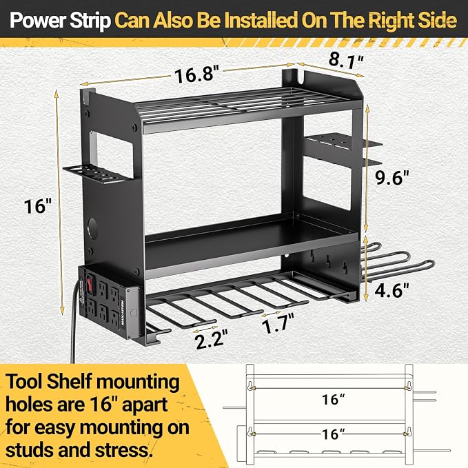 YYR Power Tool Organizer Wall Mount - Image 7