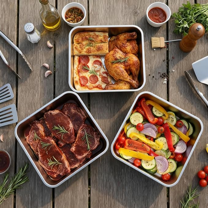 YUPER Stainless Steel Food Storage Containers, Large Meal Prep Container Sets - Image 3