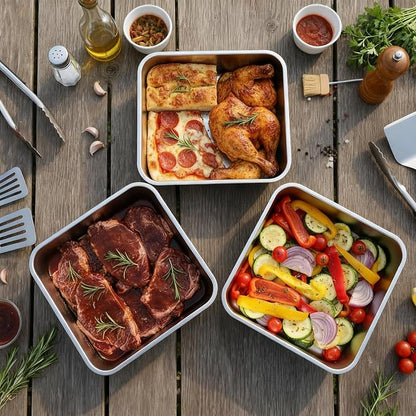 YUPER Stainless Steel Food Storage Containers, Large Meal Prep Container Sets - Image 3