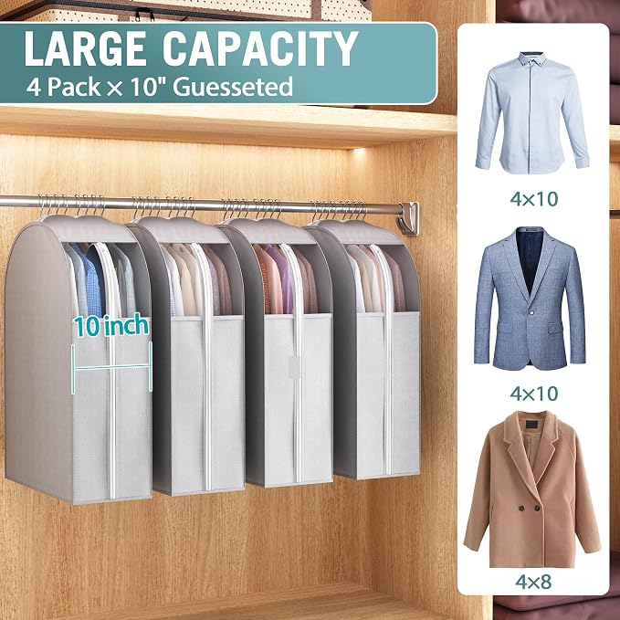 Liuoud 10" Gusseted Garment Bags - Image 3
