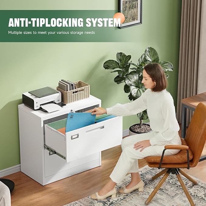 Letaya 2 Drawer File Cabinet - Image 4