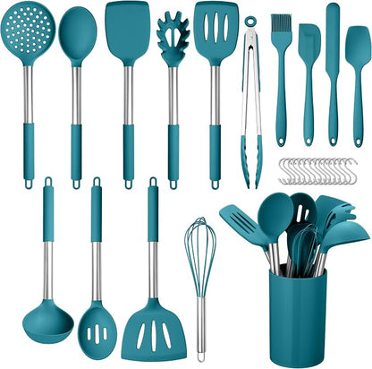 HaWare 29 PCS Silicone Cooking Utensils Set, Heat Resistant Kitchen Utensils Set by HaWare
