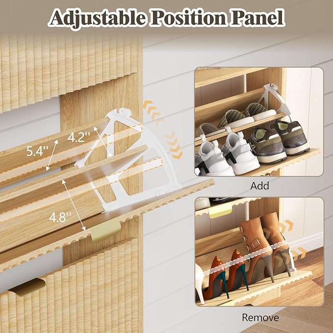 HUANLEGO Shoe Cabinet Storage for Entryway - Image 4
