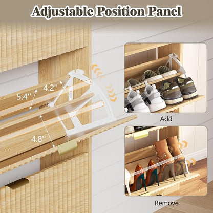 HUANLEGO Shoe Cabinet Storage for Entryway - Image 4