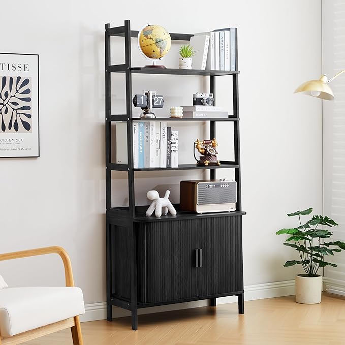 4-Tier Bookshelf, Tall Bookcase by Unknown