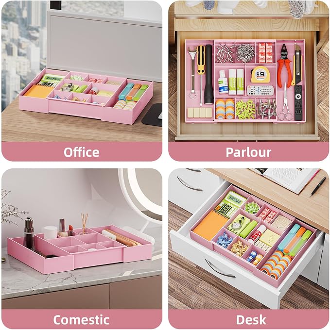 Marbrasse Expandable Desk Drawer Organizer, Desk Organizers and Accessories - Image 5