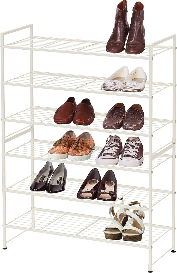 Simple Houseware 3-Tier Stackable Shoes Rack Storage Shelf - Image 3