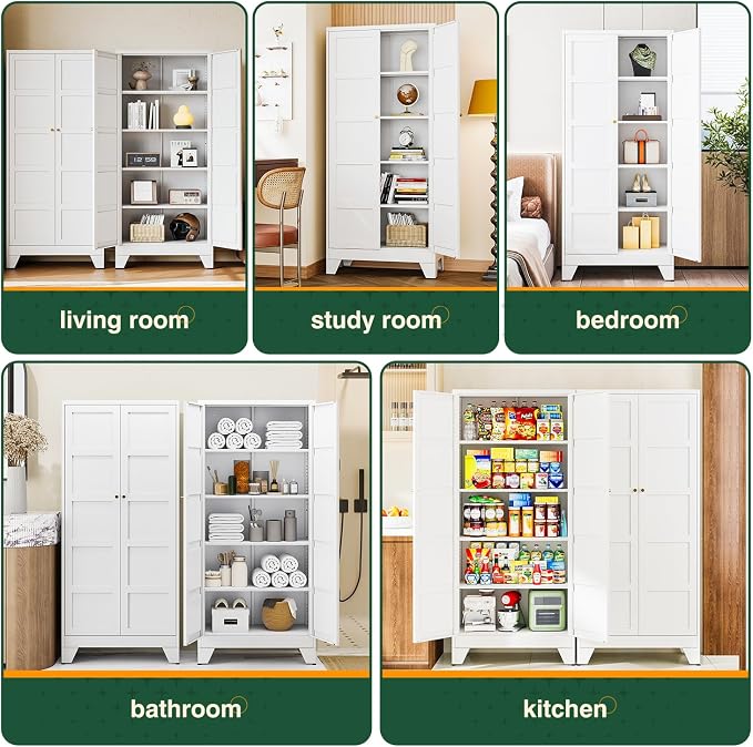 Letaya 72" H Metal Storage Cabinet - Image 7