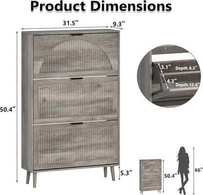 BORNOON Shoe Cabinet for Entryway - Image 2