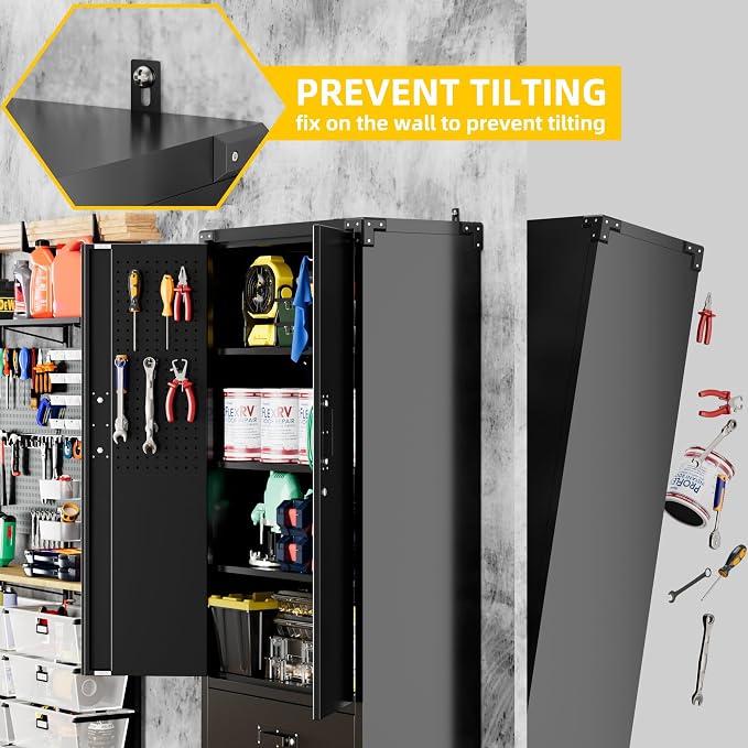 Aobabo 2 Large Drawer Metal Storage Cabinet - Image 8