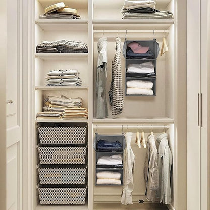 MAX Houser 3 Tier Shelf Hanging Closet Organizer, Closet Hanging Shelf - Image 2