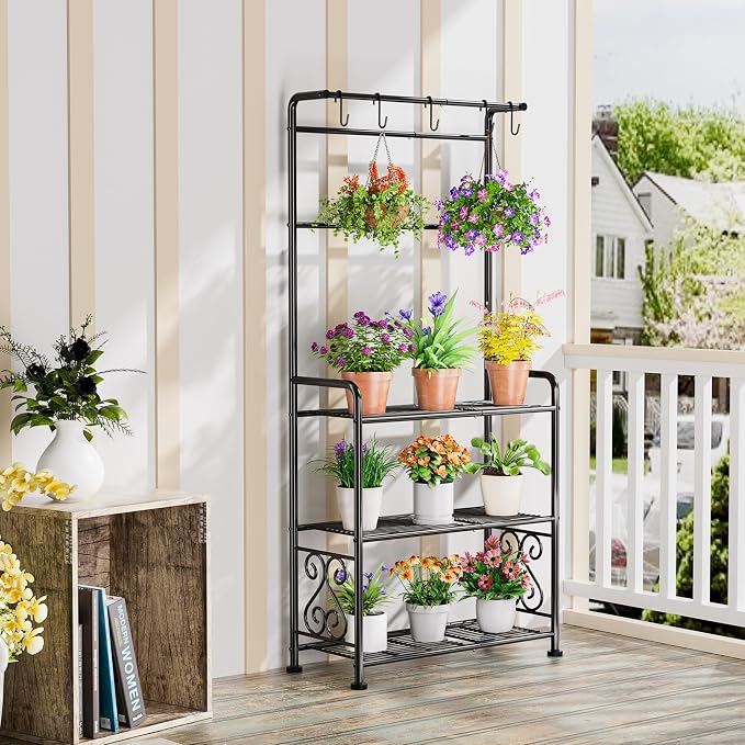 Plant Stand Indoor Outdoor Heavy Duty Metal - Image 2