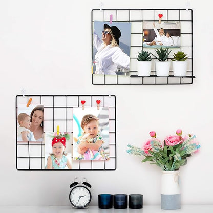 2 Pack Wire Wall Grid Panel | Photos & Pictures Display Grid Wall Panels | Black by Odoxia