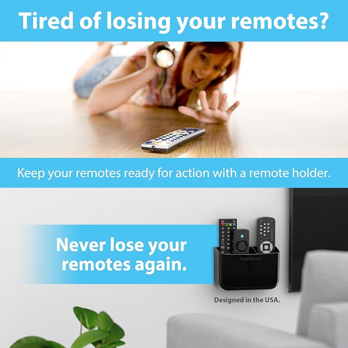 TotalMount Hole-Free Remote Holder – Eliminates Need to Drill Holes in Your Wall - Image 2