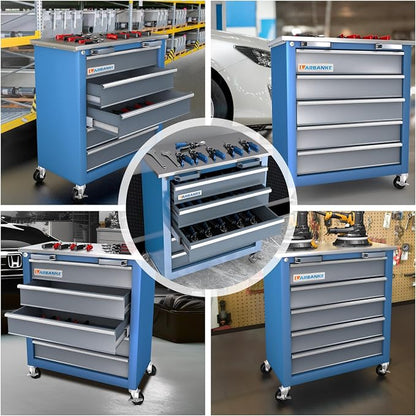 LARBANKE 5-Drawer Tool Chest, Rolling Tool Chest - Image 6