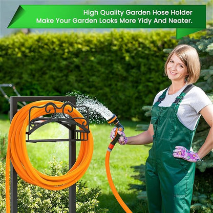 Garden Hose Holder, Heavy Duty Metal Water Hose Holder - Image 3
