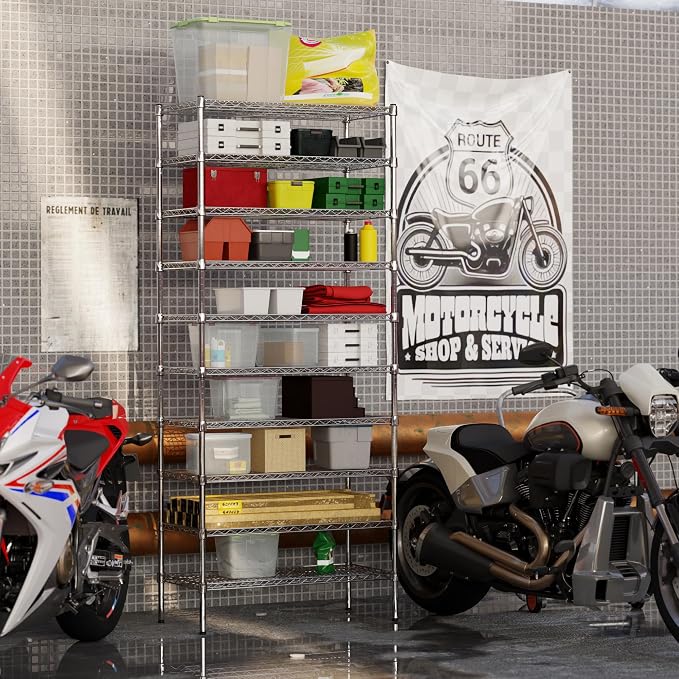 18" Deep x 36" Wide x 86" Height Wire Shelving Kit | 10-Tier | NSF Commercial - Image 2
