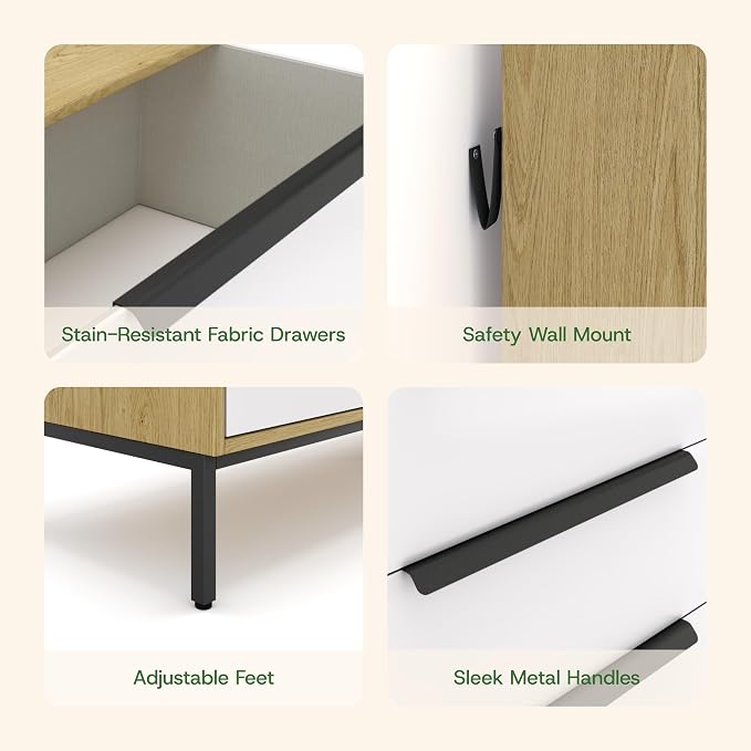 Lira Premium Fabric Dresser - Image 6