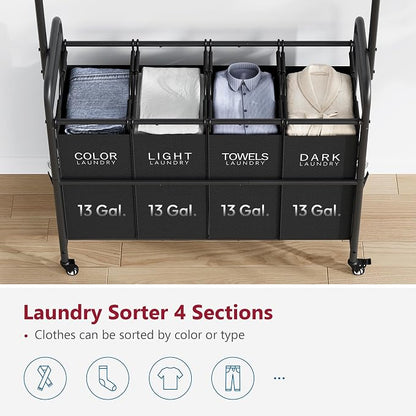 Tajsoon Laundry Sorter Cart - Image 4