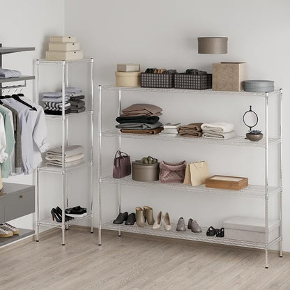 18" Deep x 72" Wide x 64" Height Wire Shelving Kit | 4-Tier | NSF Commercial - Image 5