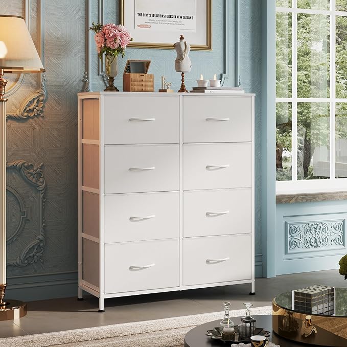 WLIVE Fabric Dresser for Bedroom, Tall Dresser - Image 2