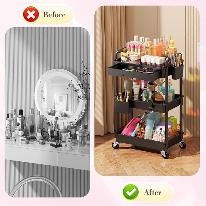SUNALLY Makeup Cart Organizer - Image 5