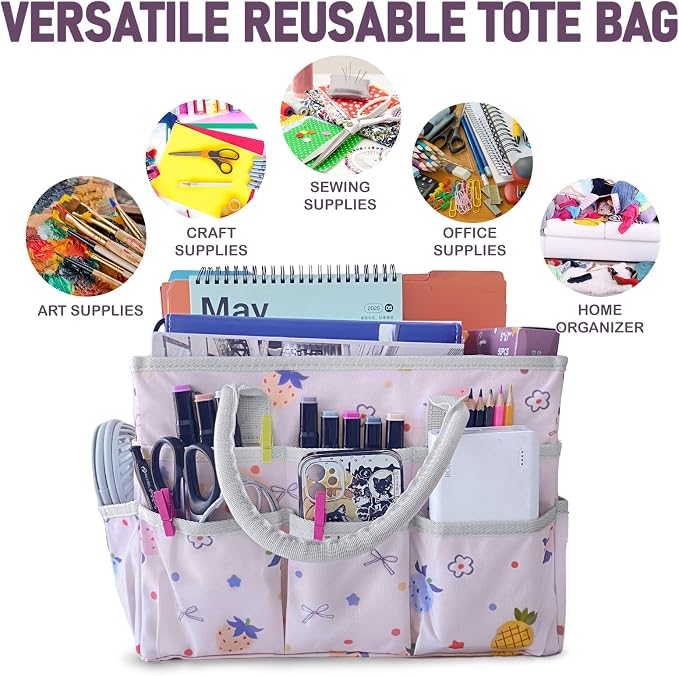 Cupohus Art Organizer Craft Storage Tote Bag - Image 2