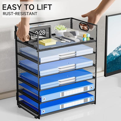 6-Tier Paper Organizer for Desk - Image 3