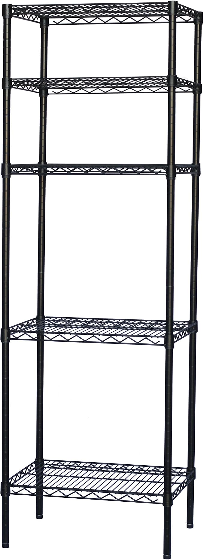 Shelving Inc. 8" d x 42" w x 72" h Black Wire Shelving by ShelvingInc