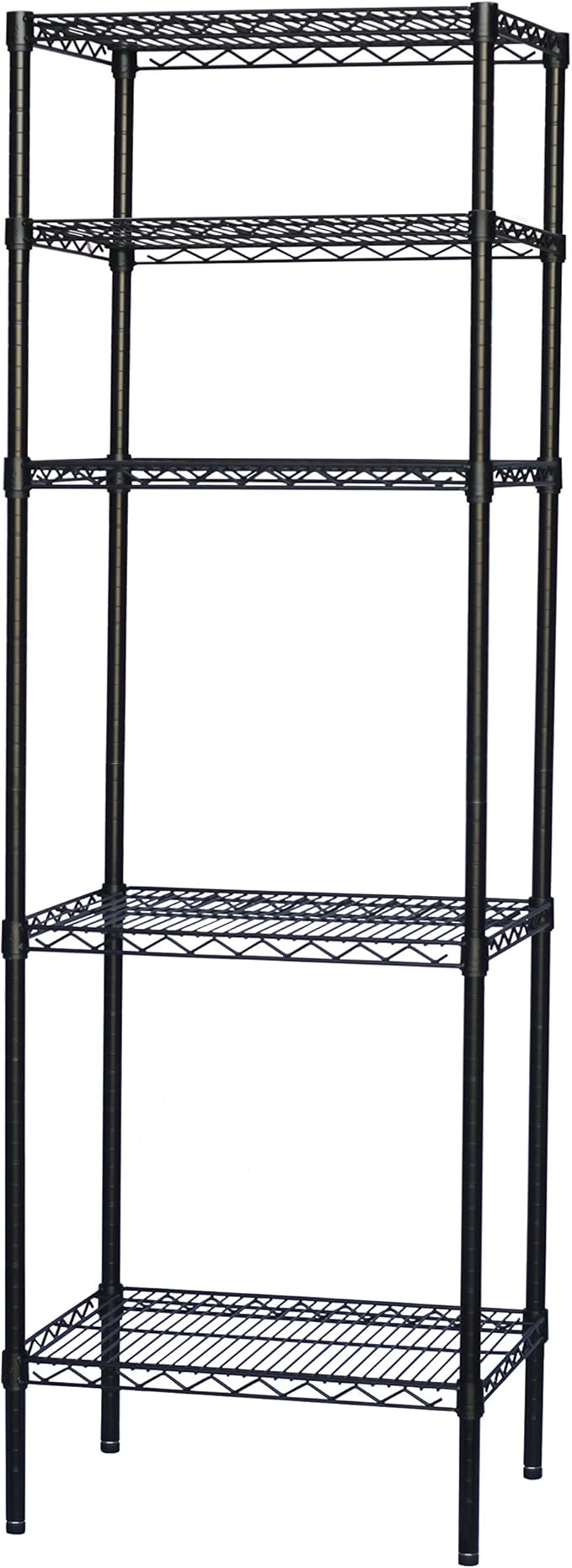 Shelving Inc. 8" d x 30" w x 72" h Black Wire Shelving by ShelvingInc