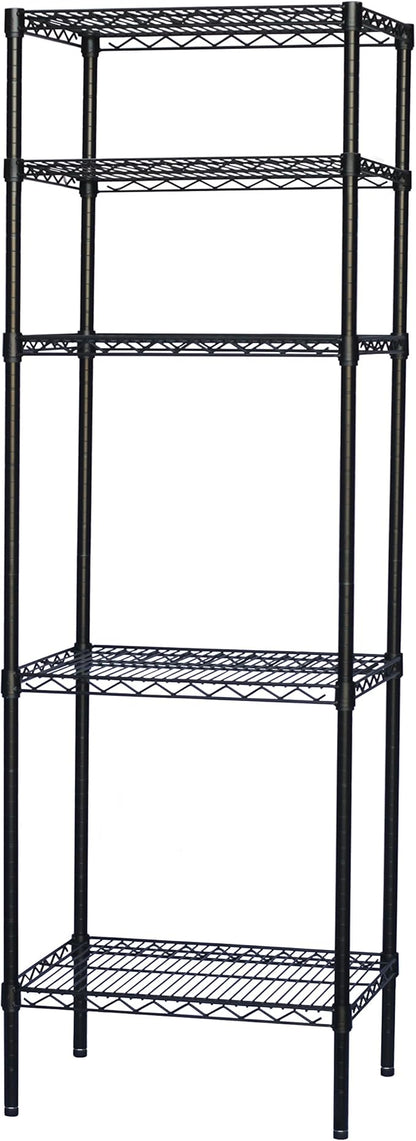 Shelving Inc. 8" d x 30" w x 72" h Black Wire Shelving by ShelvingInc