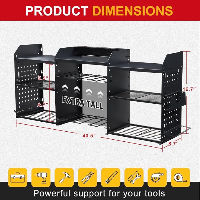 3 layers power tool organizer Loads 150lbs - Image 2