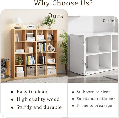 VDNEND Cube Storage Organizer Bookcase, Decorative 11 inch Open Back Cubical - Image 6